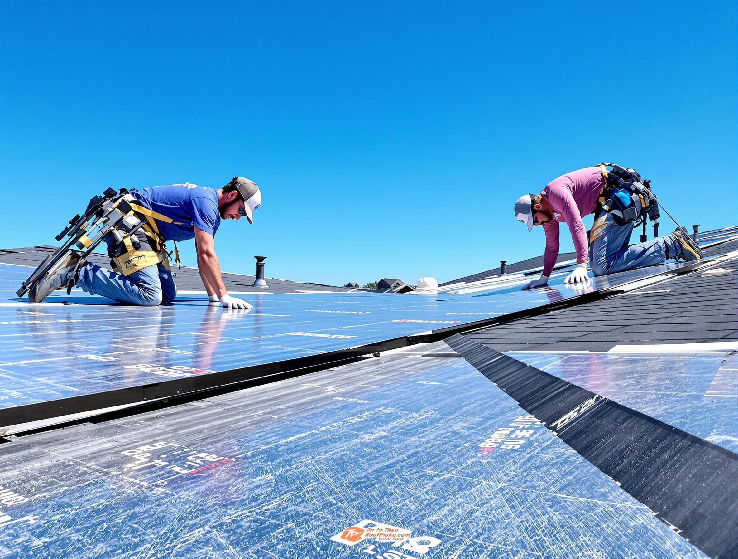 Wickliffe Roofing Company team during a roof replacement project in Wickliffe, OH