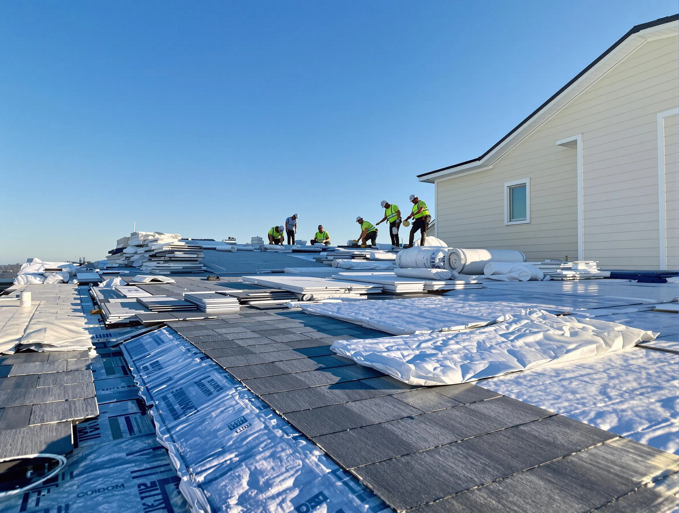 Finished roof installation project by Wickliffe Roofing Company in Wickliffe, OH